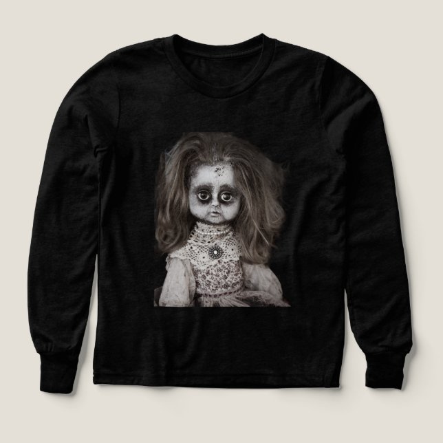 Viejo Creepy Scary Haunted Doll (Diseño frontal)