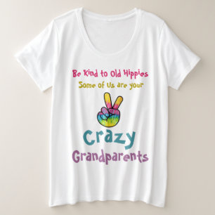 Viejo hippie loco abuelos Cita divertida
