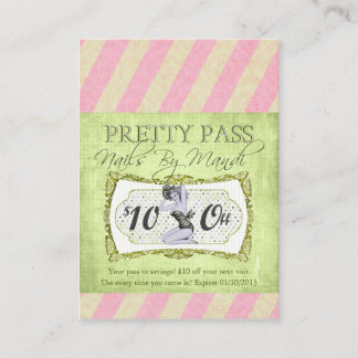 Viejo Hollywood $10 de tarjetas de negocios para p