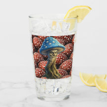 Viejo hombre, vaso de pinta guardián del bosque az