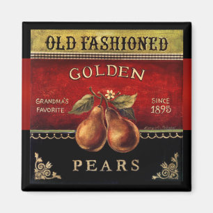 Viejo imán vintage de Golden Pears