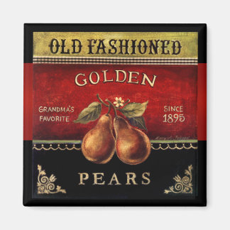 Viejo imán vintage de Golden Pears