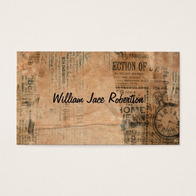 Viejo periódico viejo y viejo de moda uno personal (Frente)