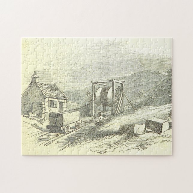 Viejo rompecabezas de cantera de rock (Horizontal)