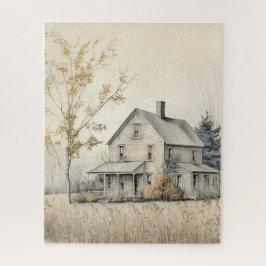 Viejo rompecabezas de la casa de campo de 1920