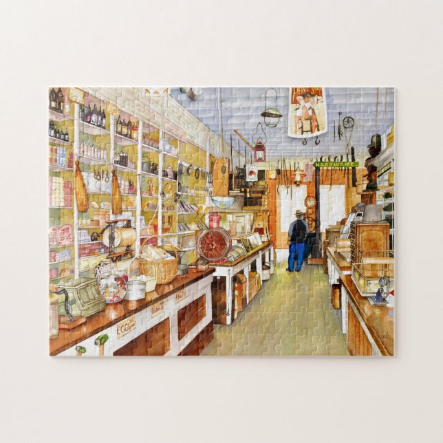 Viejo rompecabezas de la tienda rural (Horizontal)