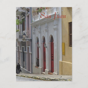 Viejo San Juan, postal de recuerdo de Puerto Rico