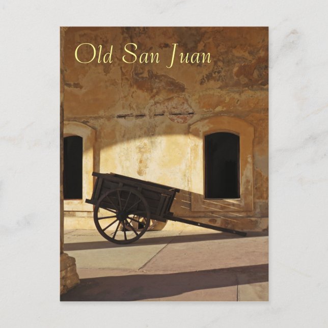 Viejo San Juan, postal de recuerdo de Puerto Rico (Anverso)