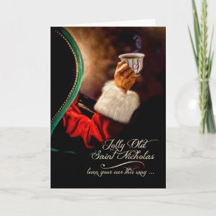 Viejo San Nicolás Santa Vintage Navidad