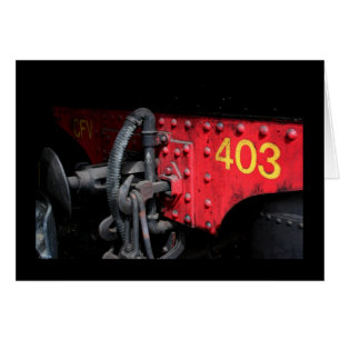 Viejo tren de vapor Le Mastrou 403 tarjeta de moto