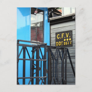 Viejo tren de vapor Le Mastrou - Postal de vagón a