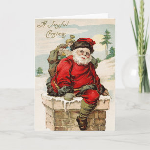 Viejo Victoriano Vintage de moda Feliz Navidad 15