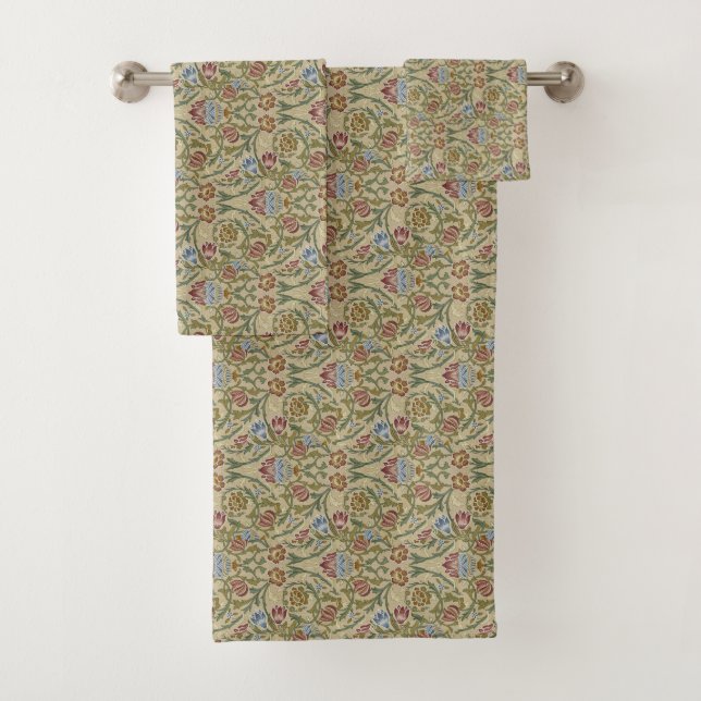 Viejo William Morris Pink Blue Brocade (In situ)