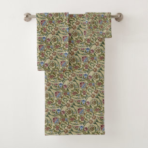 Viejo William Morris Pink Blue Brocade