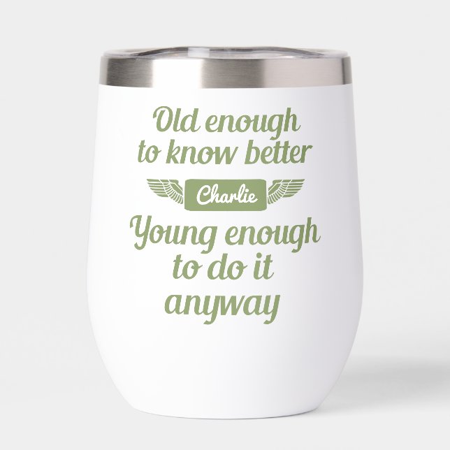 "Viejo y joven" nombre personalizado de las bolsas (Trasero)