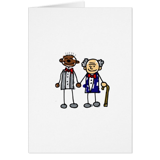 Viejos pares gay interraciales (Frente)