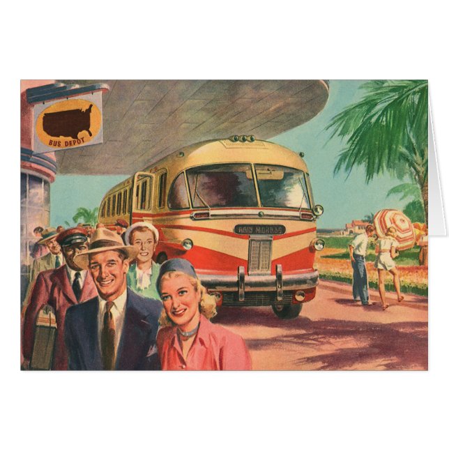 Viejos pasajeros de vacaciones en la estación de a (Anverso (Horizontal))