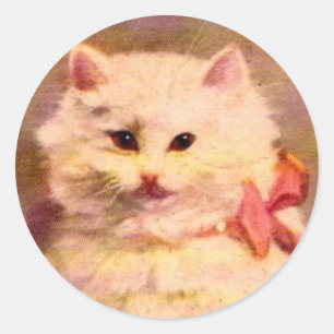 Viejos Pegatinas de gatos navideños