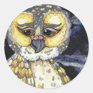 Viejos pegatinas sabios del búho