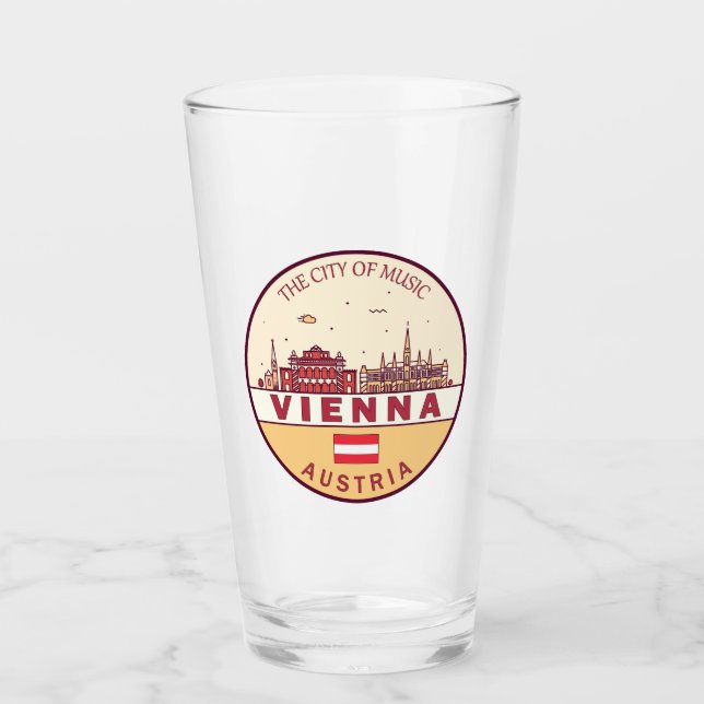 Viena Austria City Skyline Emblem (Anverso)