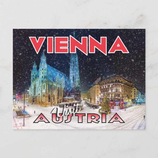 Viena, visita postal Austria (Anverso)