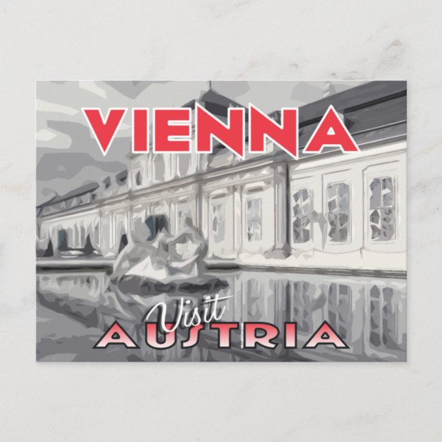 Viena, visita postal Austria (Anverso)