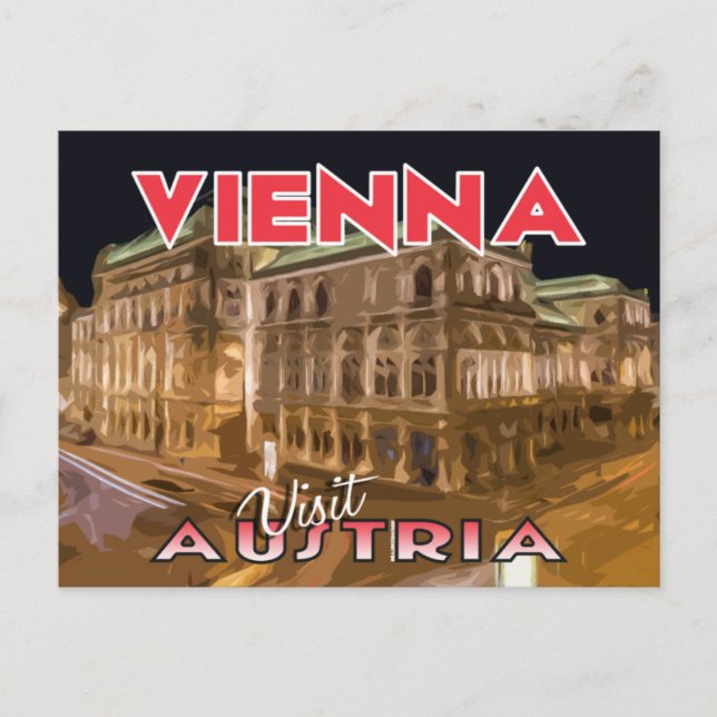 Viena, visita postal Austria (Anverso)