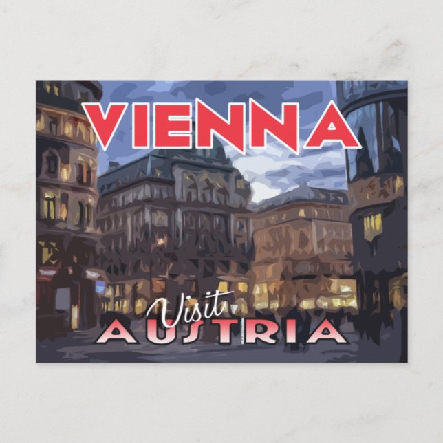 Viena, visita postal Austria (Anverso)
