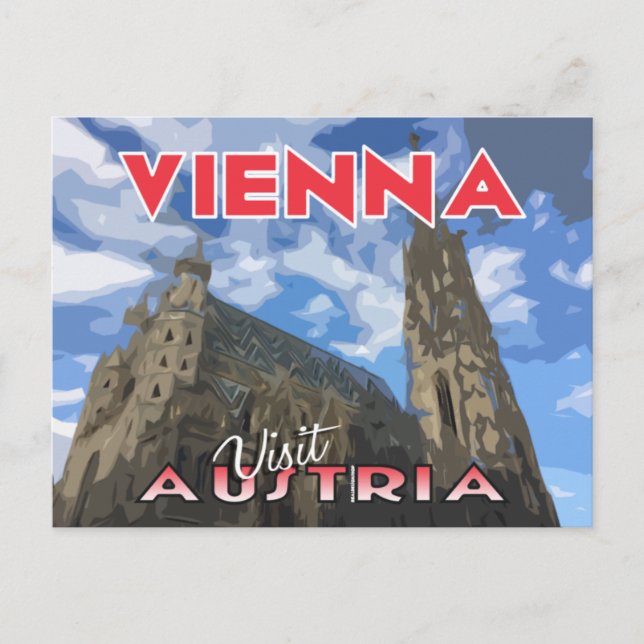 Viena, visita postal Austria (Anverso)