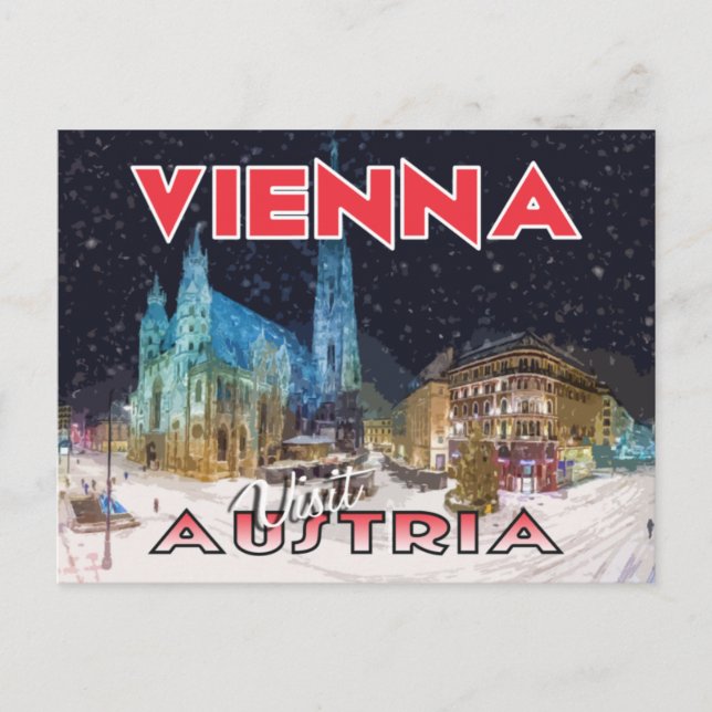 Viena, visita postal Austria (Anverso)