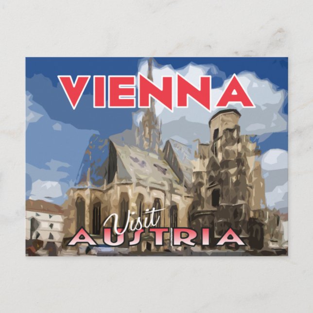 Viena, visita postal Austria (Anverso)