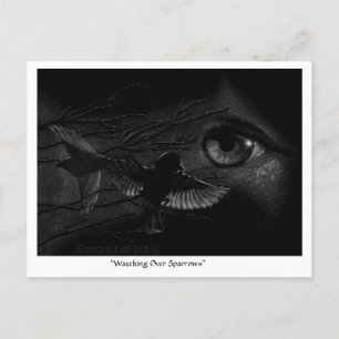 Viendo sobre espárragos posttravesando la postal