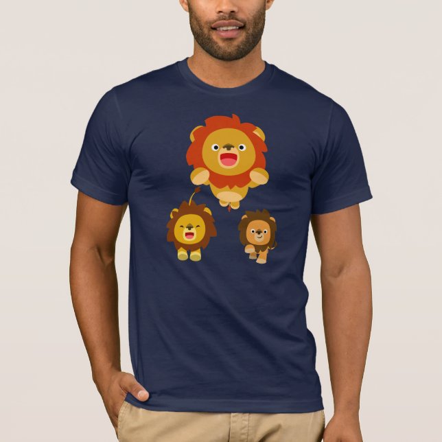 '¡¡Viene!!!" Camiseta de leones de tres Personaliz (Anverso)
