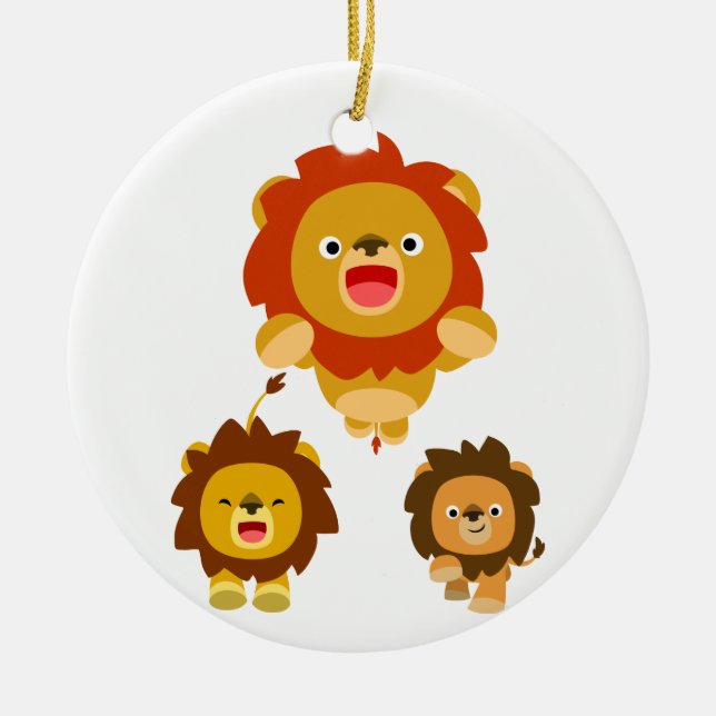 '¡¡Viene!!!" Ornamento de leones Personalizados tr (Frente)
