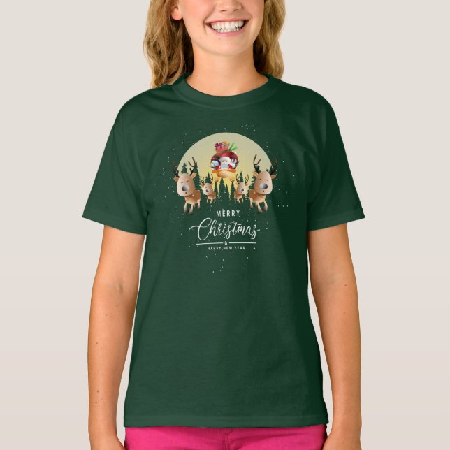 Viene Santa Claus | Camiseta para niños (Anverso)
