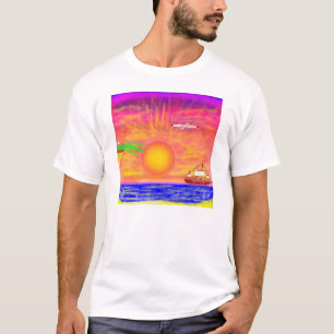Viento, onda, luz del sol - camiseta