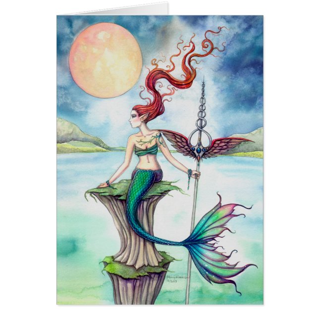 Vientos de Irlanda Arte de Fantasía de Sirena (Frente)
