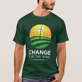 Vientos de Obama de la camiseta para hombre del