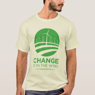 Vientos de Obama de la camiseta para hombre del