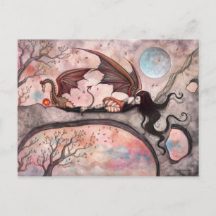 Vientos de Otoño Hada Dragón Tarjeta Postal