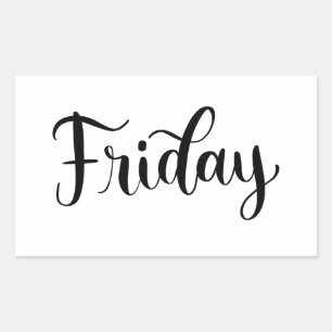 Viernes - Caligrafía / Pegatina de letras