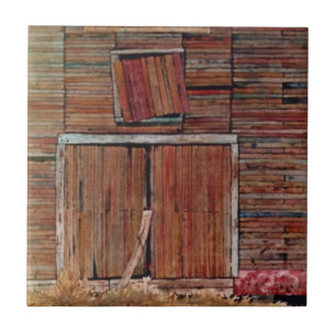 Viernes de granero viejas con baldosas de tela.