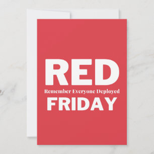 Viernes rojo recordemos a todos los desplegados