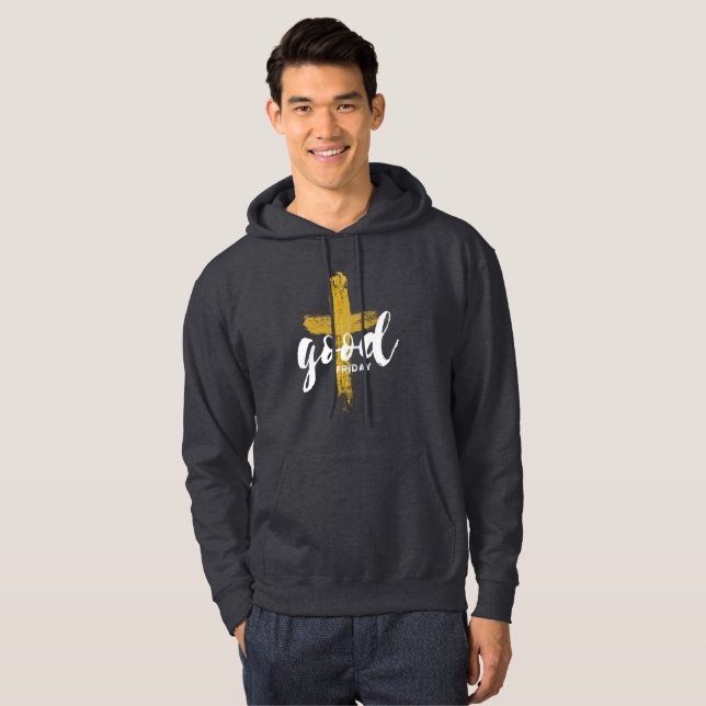 Viernes Santo | Sudadera con capucha cristiana par (Anverso completo)