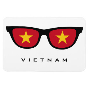 Vietnam Shades personalizado texto e imán de color