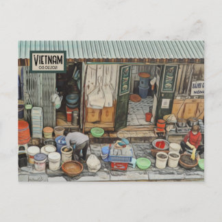 Vietnam Street Life, Personalizable Fecha Postal