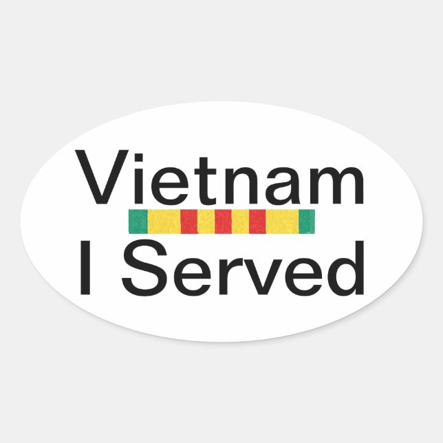 Vietnam- Yo serví Pegatinas (Anverso)