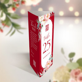 Vietnamese 3 in 1 Table number, Menu & thank you