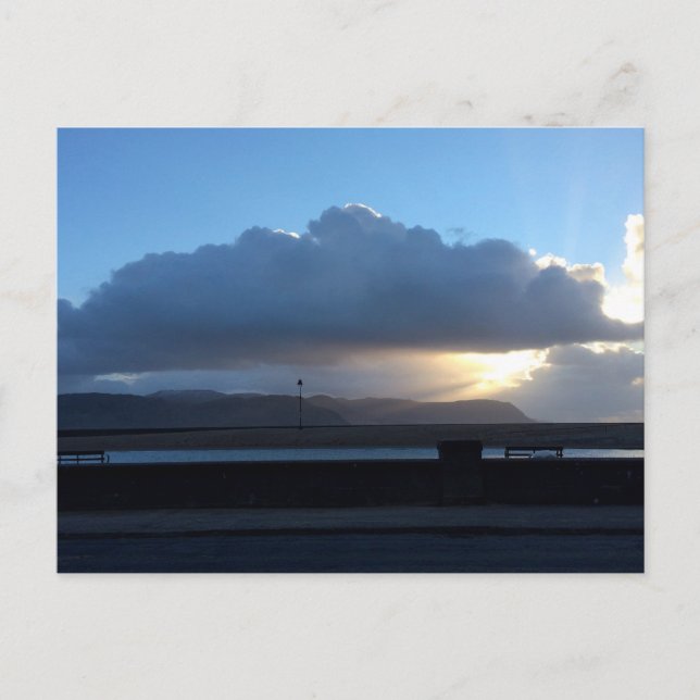 Vigas de sol sobre postales de Conwy (Anverso)