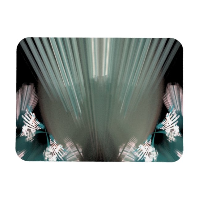 Vigas radiantes desde arriba del imán (Horizontal)